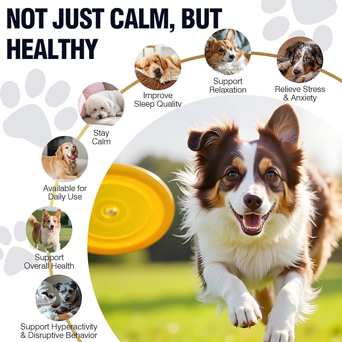 Calming Chews for Dogs 200ct Dog Calming Chews - Anxiety and Stress Relief Treats Melatonin Bites Sleep Aid for Small/Medium/Large Dogs Calm Dog - Separation, Fireworks, Thunder, Barking, Chicken
