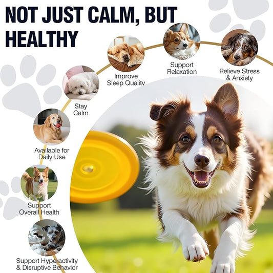 Calming Chews for Dogs 200ct Dog Calming Chews - Anxiety and Stress Relief Treats Melatonin Bites Sleep Aid for Small/Medium/Large Dogs Calm Dog - Separation, Fireworks, Thunder, Barking, Chicken