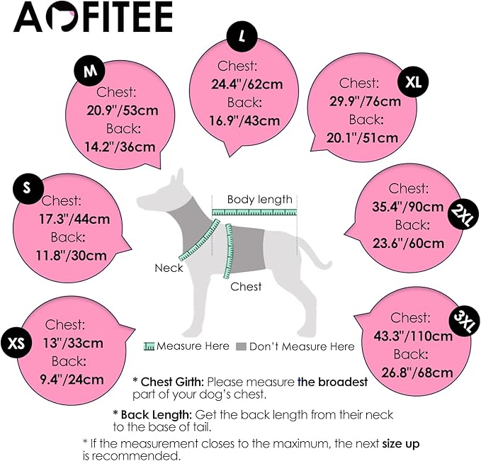 AOFITEE Dog Coat, Warm Dog Winter Coat, Reflective Cold Weather Dogs Puffer Jacket with Harness Built in, Waterproof Pet Fleece Vest Snowsuit for Small Medium Large Dogs, Christmas Red L