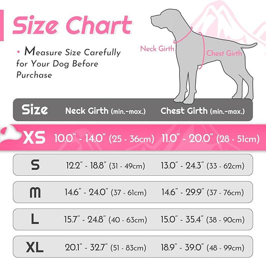 Eagloo Small Dog Harness No Pull, Service Vest with Reflective Strips and Control Handle, Adjustable and Comfortable for Walking, No Choke Pet Harness with 2 Metal Rings, Pink, XS