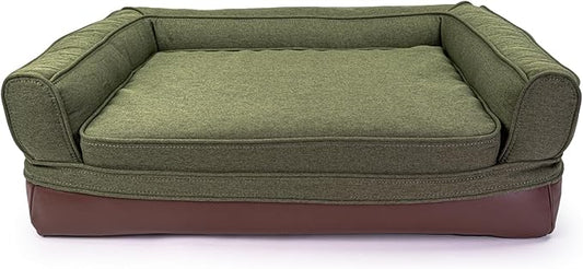 King Buck Nilo Lodge Orthopedic Dog Bed, Olive, S