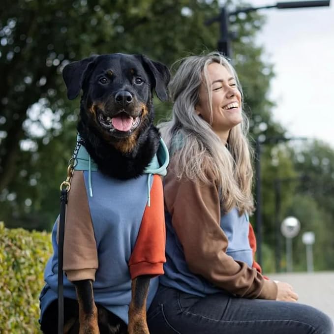Spark Paws Dog Hoodie – Premium Dog Sweater for Small, Medium, and Large Dogs | Warm Outfits for French Bulldogs, Pitbull, Puppy, Winter Jacket Alternative - Alpine - 4XL