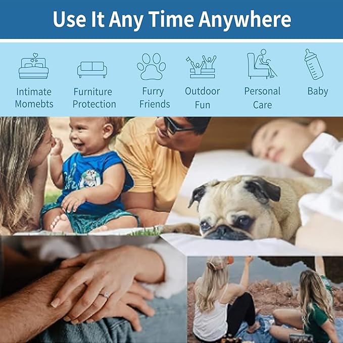Waterproof Blanket Cover 90"x90" for Baby, Adults, Dogs, Cats or Any Pets, 3 Layer Protector and 100% Leak Proof Blanket for Bed, Sofa and Other Furniture, Easy to Clean, Dark Grey & Light Grey