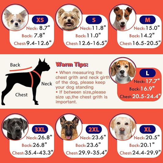 Gray Dog Coat Thick Pets Clothes Waterproof Dogs Jacket with Fleece Lined Windproof Dog Coats for Large Dogs Soft Pet Sweater for Cold Weather Warm Pet Winter Puffer Coat with Leash Hole
