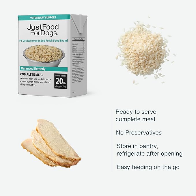 JustFoodForDogs Pantry Fresh Wet Dog Food, Complete Meal or Dog Food Topper, for Sensitive Stomachs, Balanced Remedy Human Grade Dog Food Recipe - 12.5 oz (Pack of 12)