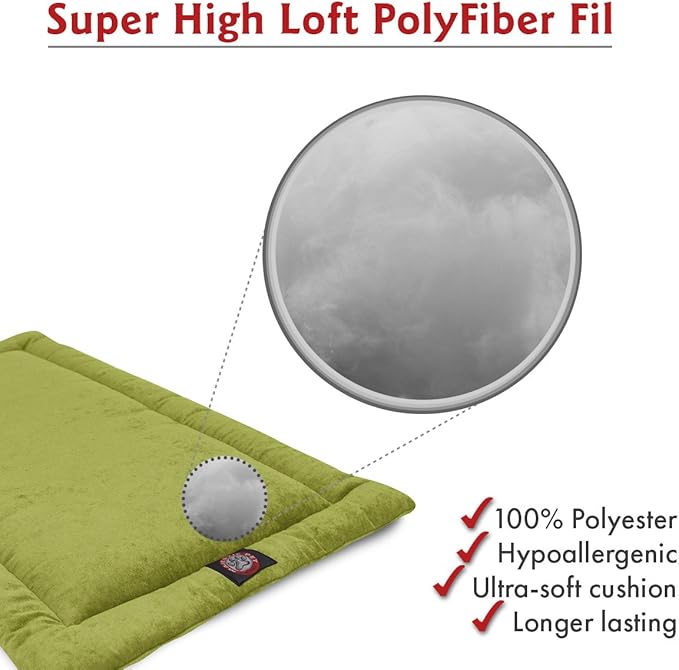 36" Villa Green Apple Crate Dog Bed Mat By Majestic Pet Products