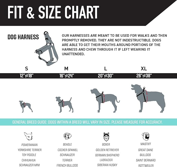 Wolfgang Heavy Duty Adjustable Dog Harness, Pull-Tested to Over 800 lbs for Walking & Training, MarbleSwirl Print, Small