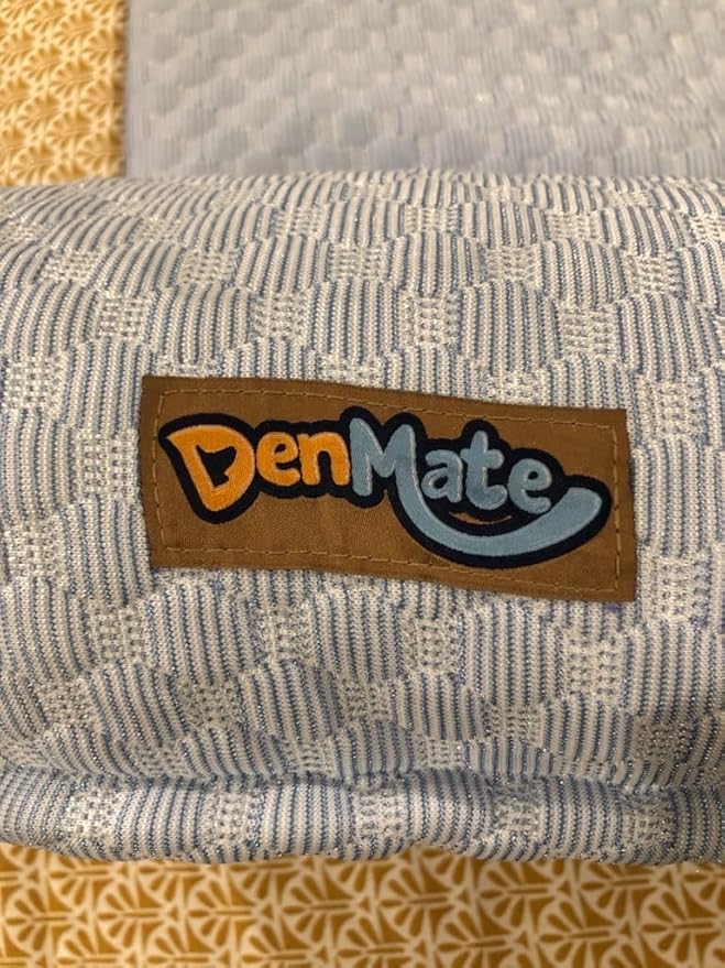 DenMate Dog Bed Co Sleeper: The First On-Bed DogBed for Your Pet. Perfect for Large/Medium Size Dogs; Helps Stabilizes Nighttime Movement to Help Improve Dog & Owners Sleep, Machine Washable.