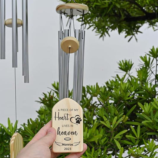Pet Memorial Wind Chime, Pet Memorial Gifts, Loss of Dog Sympathy Gift, Pet Loss Gifts, Pet Bereavement Gifts, Pet Passing Away Gift, in Memory of Pet, Dog Keepsake Memorial