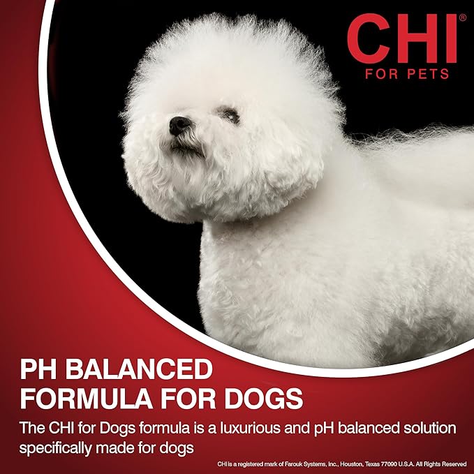 CHI for Dogs Tearless Puppy Shampoo - Gentle Dog Wash for Young Coats - Best Mild Formula for Puppies - Sulfate and Paraben Free - pH Balanced - Made in USA, 16 Fl Oz
