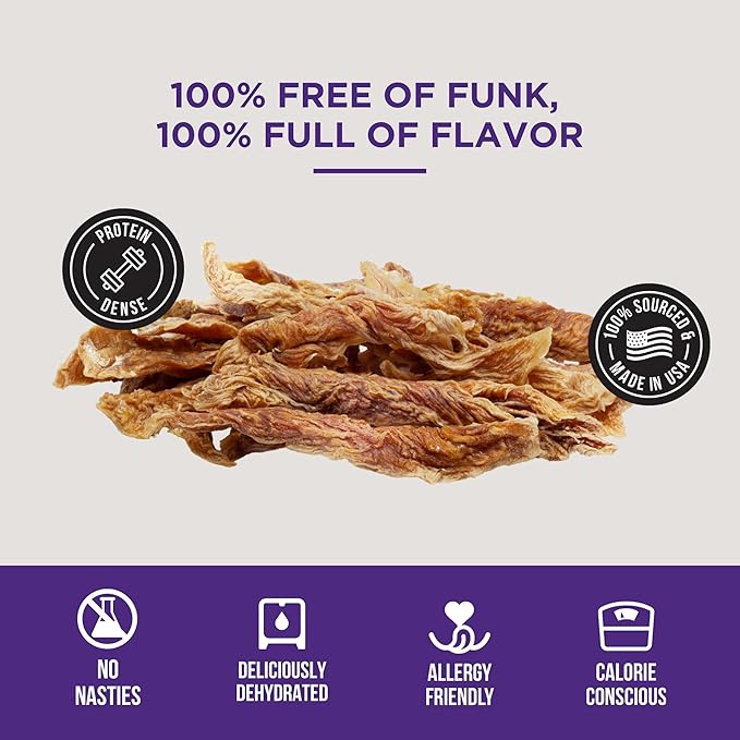 Natural Rapport Chicken Jerky Dog Treats - The Only Chicken Tender Jerky Dogs Need - All Natural Dog Treats for Small and Large Dogs (4 oz)