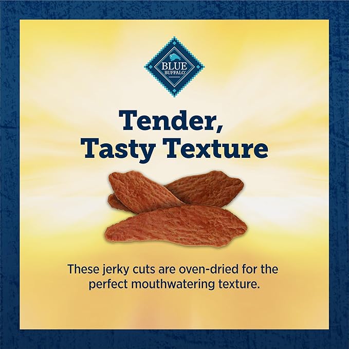 Blue Buffalo True Chews Premium Jerky Cuts Dog Treats, Made in The USA with Natural Ingredients, Beef, 30-oz. Bag