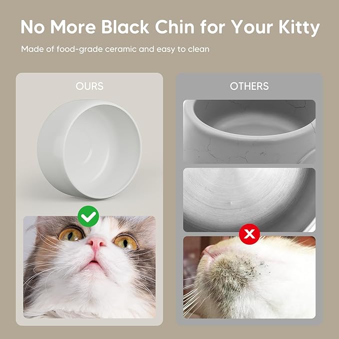 WOPET Wireless Cat Water Fountain, 3L/101oz W03 Stylish Ceramic Pet Water Fountain, 5000 mAh Battery Operated Cat Water Dispenser for Cats & Dogs, Ultra-Quiet, Easy to Clean and Assemble White Blue