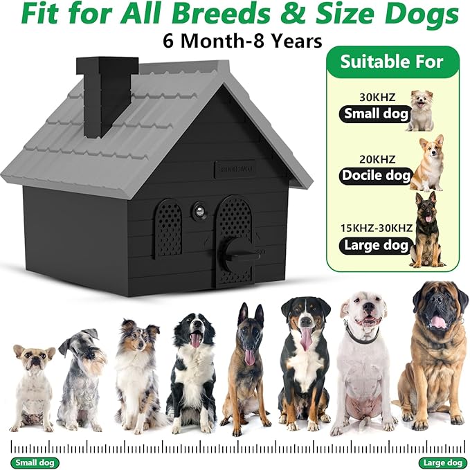Mimo Style Anti Barking Device for Dogs, Ultrasonic Dog Bark Deterrent Devices, Dog Barking Silencer up to 50 FT, Dog Barking Control Device, Bark Box Indoor Outdoor for Dogs Training & Behavior Aids