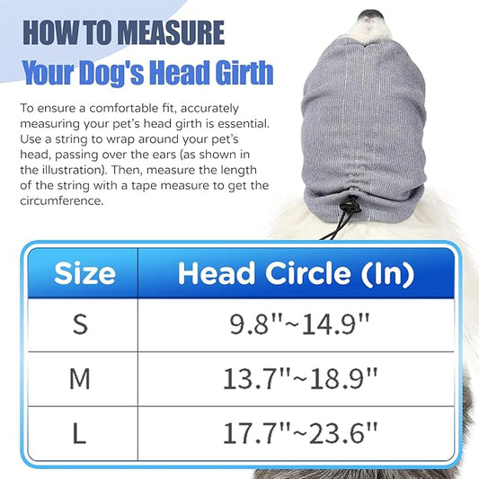 Dog Calming Hoodie, Reducing Noise Wrap, Dog Ear Muffs Noise Protection
