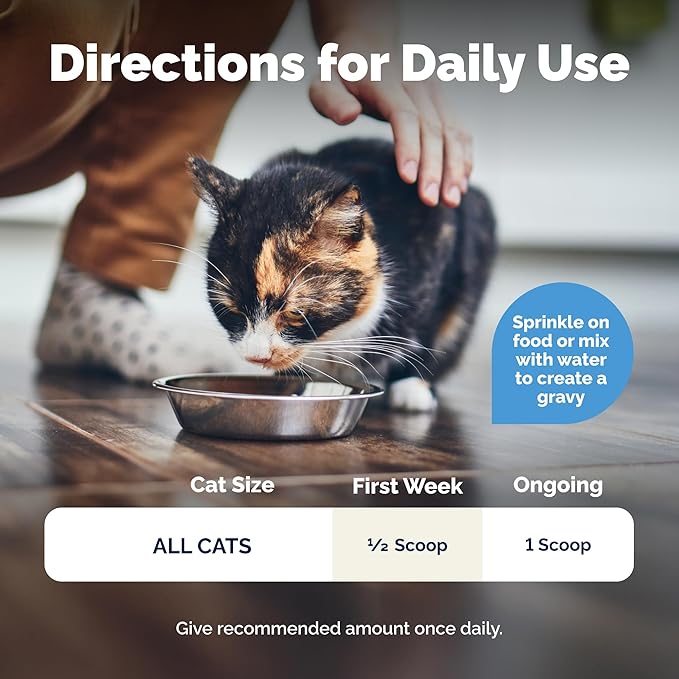 Vetnique Glandex Feline Anal Gland or Daily Probiotic Fiber Supplement Powder for Cats with Digestive Enzyme, Probiotics and Pumpkin, Vet Recommended for Healthy Bowels (4oz, Probiotic Powder - Tuna)