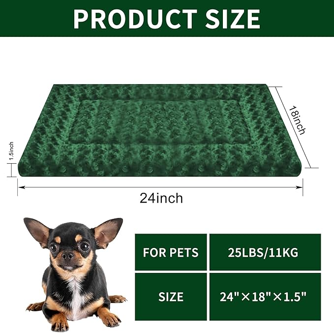 Dog Bed Mat - Comfortable Dog Kennel Pad, Multi-Purpose Crate Bed & Bed Mats for Dogs & Cats
