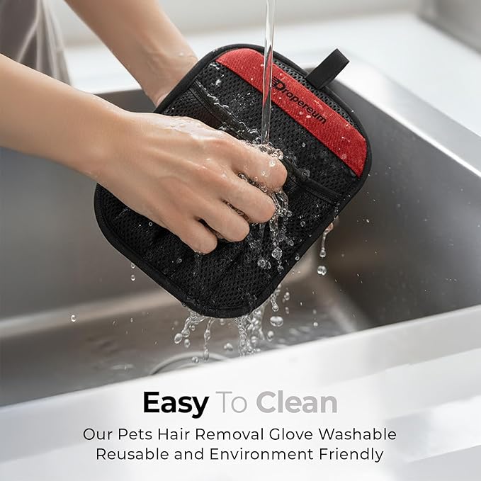 Pet Hair Removal Glove for Cats & Dogs, Upgraded Five-Finger Electrostatic Pet Hair Gloves, Reusable Magic Brush Pet Hair Remover Tool, Pet Hair Removal Glove for Couch, Carpet, Car Seat(1 PC)