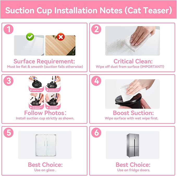 Blrmba Interactive Cat Toys: 4 Ways to Play Indoor Kitten Wand with Suction Cup, Removable 12Pcs Replacements (Feathers, Mice, Butterflies, Caterpillars, Flies, Fur Balls) – Detachable Design