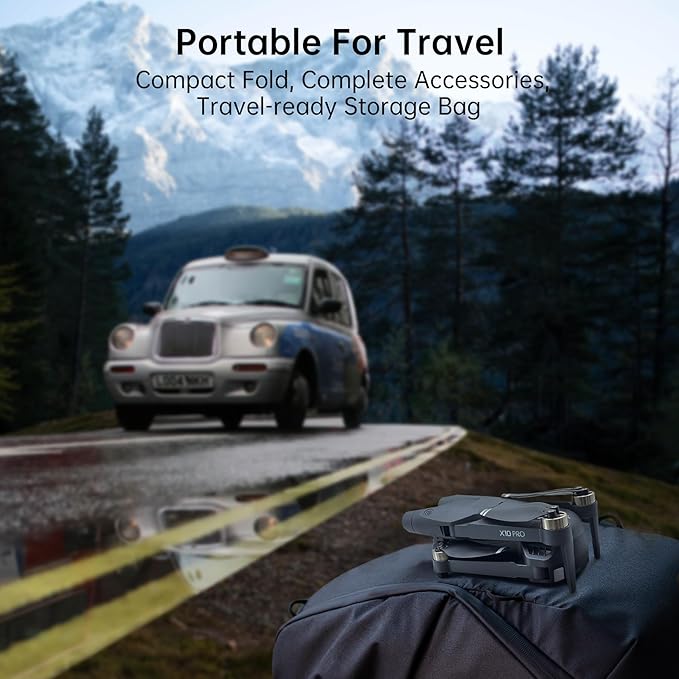 CHUBORY X10 PRO GPS Drone with Camera for Adults 4K UHD, 90 Min Extended Flight Duration, 3280 FT Vast Control Range, Auto Return Home, Track Me Mode, Brushless Engine, 5G FPV RC Quadcopter for Novices (<0.55lb)