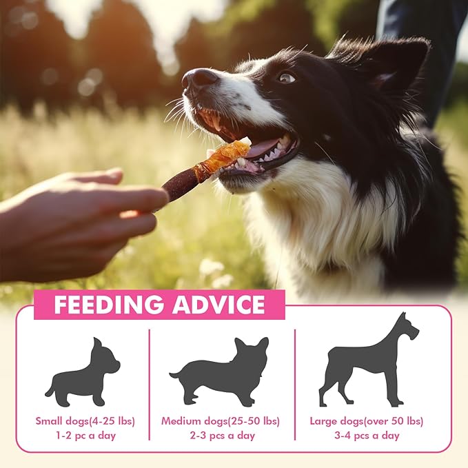 Dog Treats, Triple Flavor Rawhide Sticks, Chicken Duck and Chicken Liver Wrapped Rawhide Dog Chews, Suitable for Medium and Small Dogs, 10.58 oz