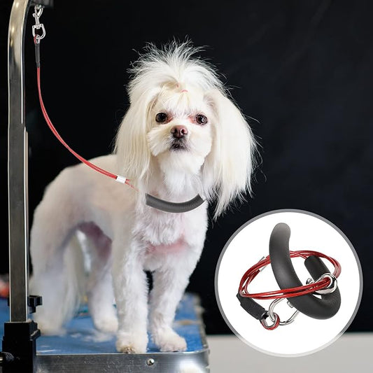 8 Pcs Dog Grooming Loop Noose, Restraint Loop for Groomers Long Noose for Pet Grooming Table Bath Tub Medium Large Small Bathing Station