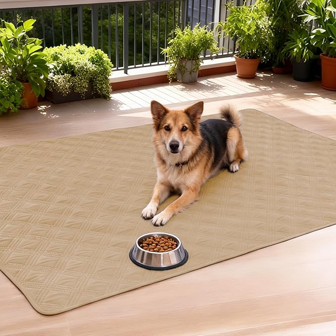 hyha Waterproof Dog Blanket, Reversible Pet Bed Blanket, Soft Sofa Couch Cover for Dogs Washable, Waterproof Pet Couch Covers for Sofa Puppy Cats Furniture Protector(82"x82", Camel/Beige)