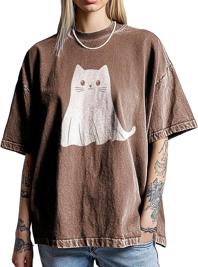 Womens Shirt Summer Graphic T-Shirt Plus Size Casual Loose Cotton Tops Girls Easter Shirt Short Sleeve Tees