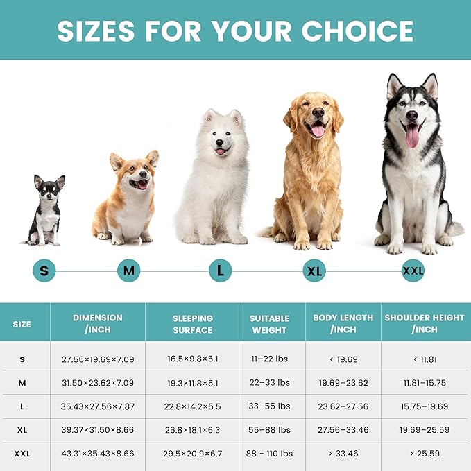 Dog Beds for Small Dogs 28x20 Inch, Comfort-Sided Orthopedic Dog Bed Couch with Breathable Shredded Memory Foam, Faux Rabbit Fur Pet Bed, Non-Detachable, Non-Slip, Machine Washable