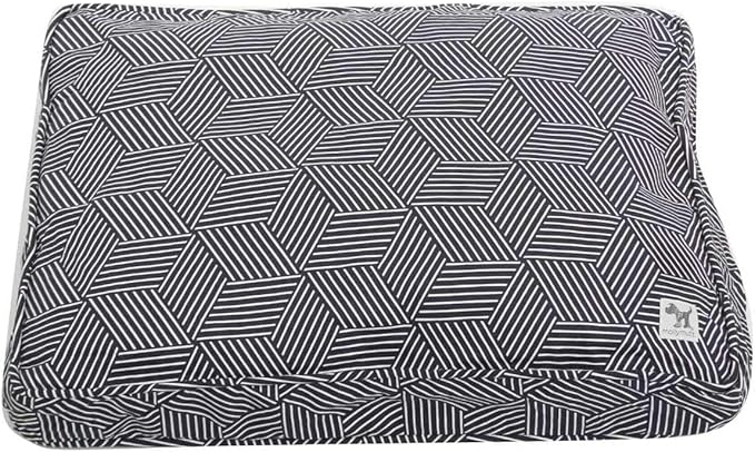 Molly Mutt Sheepy Wool Crate Pad, 100% Cotton Canvas Cover with Soft, Supportive, & Temperature-Regulating 100% Natural Wool-Filled Insert Dog Bed, Crate Mat, Rough Gem, 42" x 28" x 2.5"