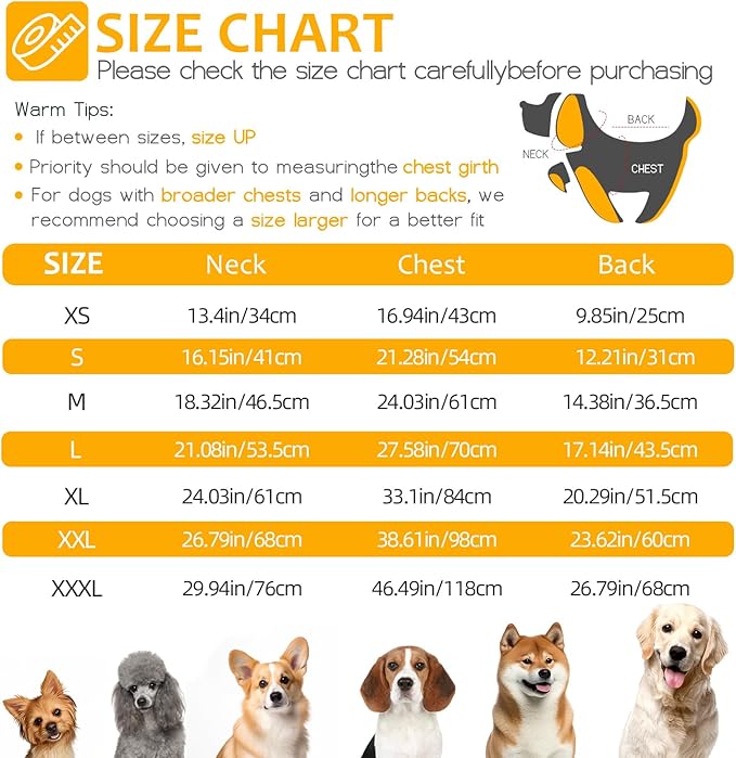 Dog Winter Coat with Harness, Dog Jacket, Pet Clothes with Zipper on Back, Waterproof Windproof Warm Vest, Reflective Cold Weather Coats, for Small Medium Large Dogs, Thick, Black,XS