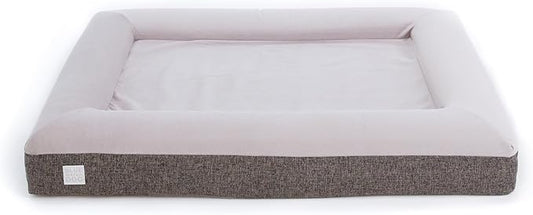 Luxury Essential Orthopedic Memory Foam Dog Bed with Waterproof Liner and Machine Washable Cover with YKK Zippers (Large 45" L x 36" W x 7" Th)