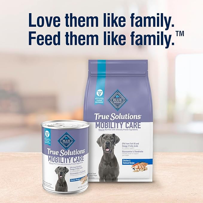 Blue Buffalo True Solutions Mobility Care Natural Dry Dog Food for Adult Dogs, Chicken, 4-lb. Bag
