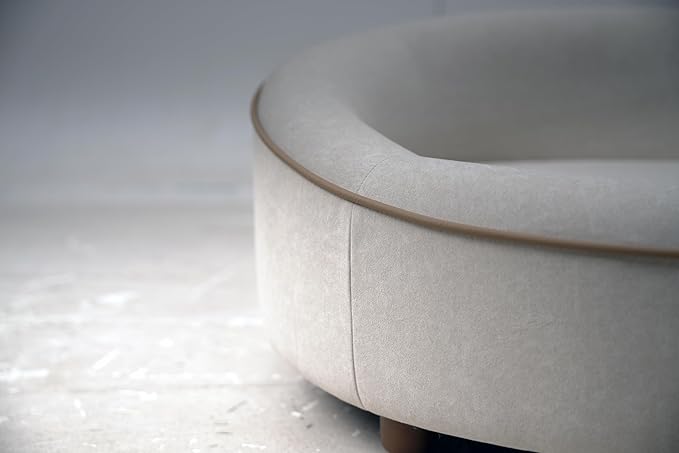 Dog Sofa Couch for Medium to Large Dogs, Memory Foam Dog Sofa Bed, Modern Elevated Pet Couch Bed with Wooden Legs for Medium and Large Dogs(Beige)