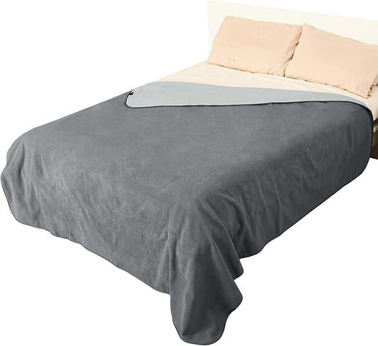 Catalonia Waterproof Blanket for Bed Intimacy, Reversible Fleece Bed Sofa Cover, Washable Liquid Proof Furniture Protector