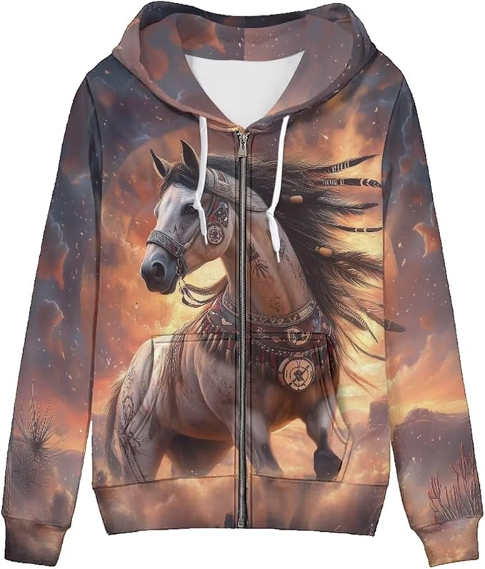 WELLFLYHOM Women Y2K Hoodie Zip Up Sweatshirt Vintage Jackets Hooded Cardigan