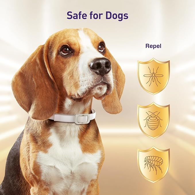 Flea and Tick Collar for Dogs 4 Packs,Dog Collars with Natural Essential Oils,Waterproof, Adjustable for Small Medium Large Dogs,Safe for Puppies