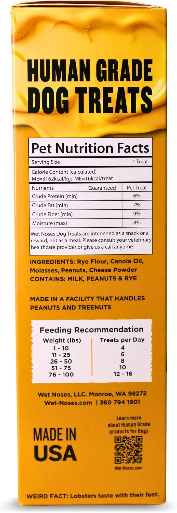 Wet Noses Moments Non-GMO Cheezy Pretzel Crunchy Dog Treats - 14oz | No Corn, Wheat, Soy or Peas, Made with 5 Simple Ingredients