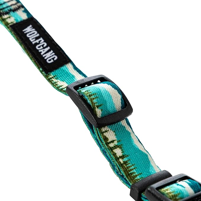 Wolfgang Heavy Duty Martingale Dog Collar with Quick Release Nylon Buckle for Walking & Training, GreatEscape Print, Small