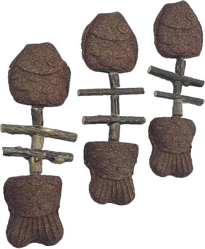 ZJUN 3 Pack Cat Chew - Fix Cat Dental Health, Catnip Toys for Indoor Cats, Natural Fishbone Cats Dental Toy, Durable Feline Tooth Care Tool, Kitten Teeth Cleaning Care Sticks, Catnip & Galls Fruit