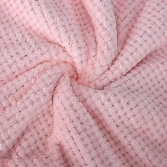 Fuzzy Dog Blanket or Cat Blanket or Pet Blanket, Warm and Soft, Plush Fleece Receiving Blankets for Dog Bed and Cat Bed, Couch, Sofa, Travel and Outdoor, Camping (Blanket (32" x 40"), DG-Baby Pink)