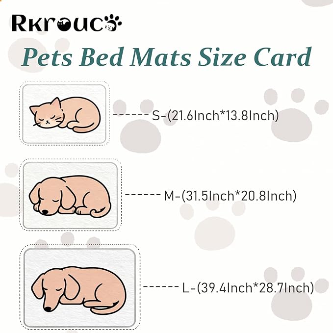 Pets Bed Blanket Dogs Reversible Soft Dog Throw Blankets Cats Mat Sleeper Fuzzy Pet Couch Covers Washable Cat Puppy Cover for Beds Car Sofa Travel Double Sided Furniture Protection (Champagne,S)