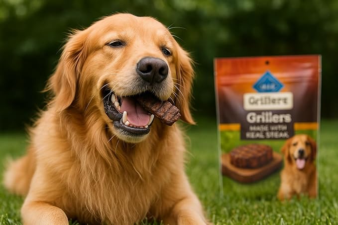 Top Chews Natural Dog Treats – Grillers Made with Real Steak – 32 Oz (907 g) – USA Beef #1 Ingredient, No Artificial Preservatives, No Corn, Wheat or Soy