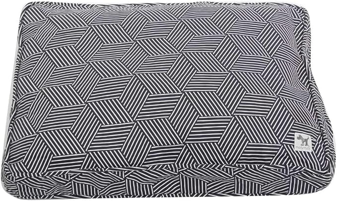 Molly Mutt Dog Crate Pad Cover, 100% Cotton Canvas Cover for Dog or Puppy Crate Bed, Durable, Washable, and Free of Harmful Chemicals, Pre-Shrunk, 24"x18"x2.5", Rough Gem