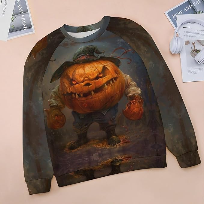 Womens novelty funny cat printed crewneck sweatshirt casual loose long sleeve graphic pullover sweatshirts tops