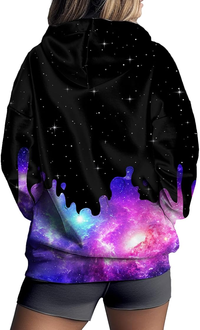 Women's Zip Front Plaid Sweatshirts Print Hoodie Fall Jackets Long Sleeve Casual Drawstring Clothes