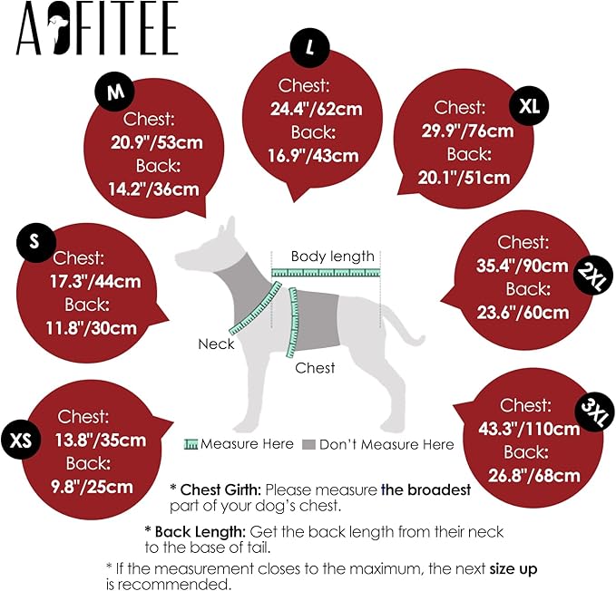 AOFITEE Dog Jacket, Large Dog Coat with Harness Built in, Warm Fleece Lined Pet Winter Jacket with Zipper & Furry Collar, Waterproof Pet Snow Coat Snowsuit for French Bulldog, Christmas Red L