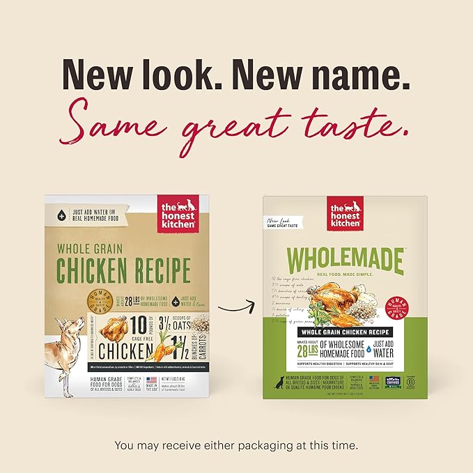 The Honest Kitchen Wholemade™ Dehydrated Whole Grain Chicken Dog Food, 7 lb Box