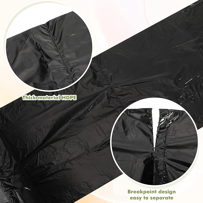 Sherr 50 Rolls Dog Waste Bags 10000 Count Dog Trash Bags Leak Proof Pet Doggie Poop Roll Waste Thick Plastic Bag for Home Park Outdoor Travel Pet Supplies(Black)