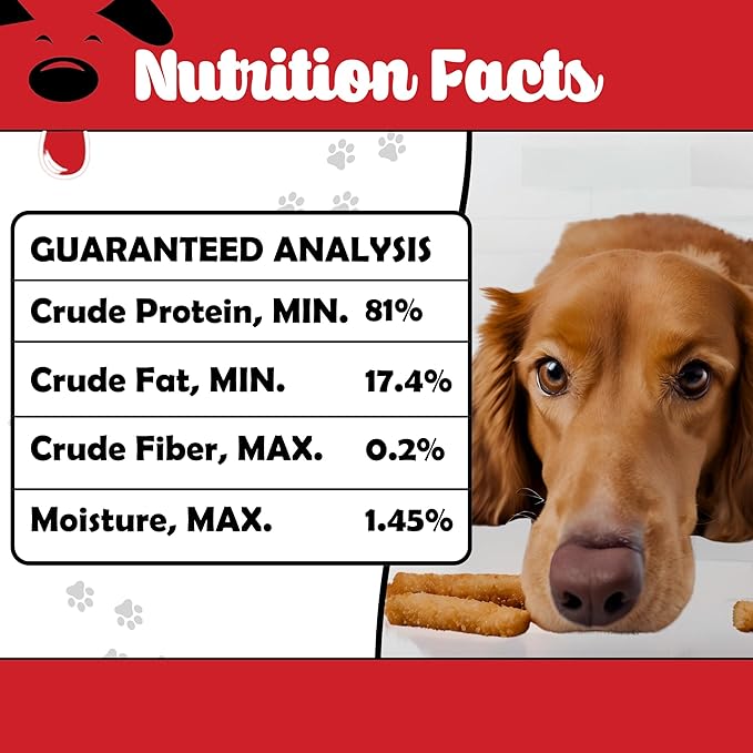 Freeze-Dried Fish Sticks for Dogs - Limited Ingredient Preservative Free Premium Dog Chew - 100% Wild-Caught Cisco Fish from The Great Lakes - Raw Single Ingredient Treats for Pets - 3 oz